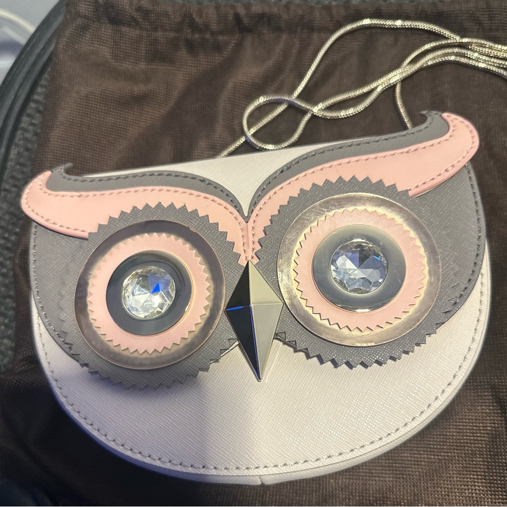 Kate Spade Blaze A Trail Crystal Eye Owl Mini Crossbody or clutch